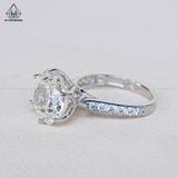  R945 Nhẫn nữ giác cắt hoa hồng 