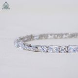  B930 Lắc tay đá full đá cz xe kẽ đá radiant 