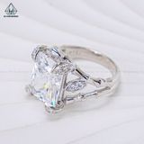  R946 Nhẫn nữ kiểu CZ Radiant 10x12mm 