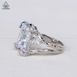  R946 Nhẫn nữ kiểu CZ Radiant 10x12mm 