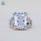  R946 Nhẫn nữ kiểu CZ Radiant 10x12mm 
