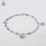  A421 Lắc chân tim đá LOVE 