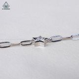  A421 Lắc chân tim đá LOVE 