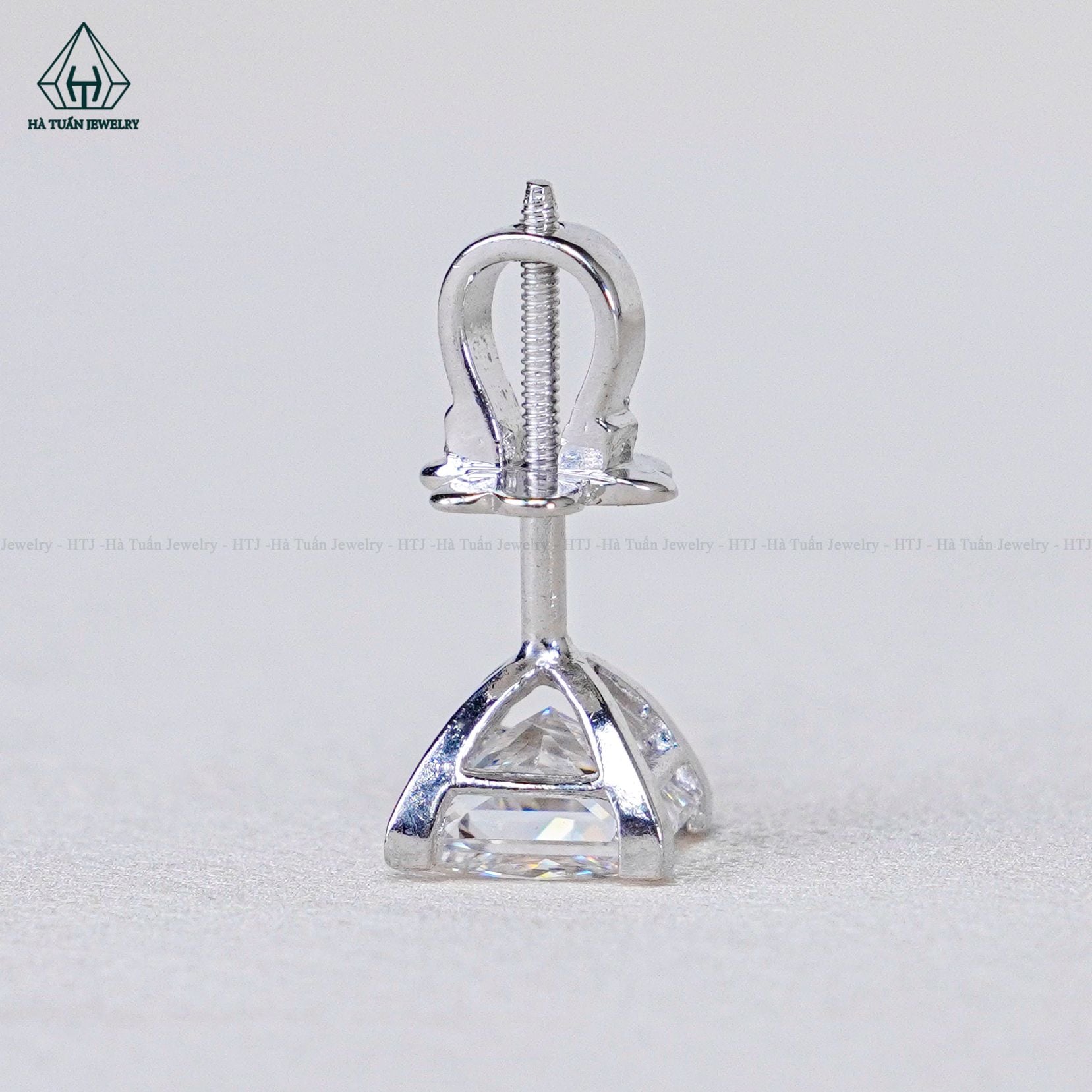  EX085 Bông tai nụ đá Cz Princess 