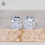  EX086 Bông tai nụ đá Cz Cushion 