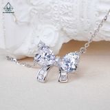  N644 Dây mặt liền nơ trái tim 