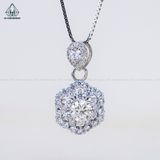  PX125 6mm Mặt dây chuyền lục giác đá 