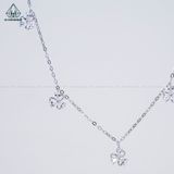  N636 Dây mặt liền hoa 3 đá 