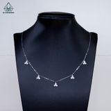  N636 Dây mặt liền hoa 3 đá 