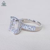  R959 Nhẫn nữ Cz Emerald 10*12mm 