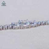  B938 Lắc tay full đá cz viên chủ Asscher 6~8mm 
