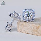  EX298 5.4mm Bông tai vuông tròn 