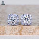  EX298 5.4mm Bông tai vuông tròn 