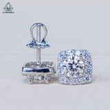 EX298 5.4mm Bông tai vuông tròn 