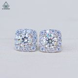  EX298 5.4mm Bông tai vuông tròn 