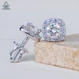  EX274 FULL MOIS 5mm Bông tai vuông bầu 