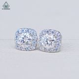  EX274 FULL MOIS 5mm Bông tai vuông bầu 