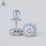  EX274 FULL MOIS 5mm Bông tai vuông bầu 