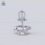  EX091 5mm Bông tai hoa hình vuông 