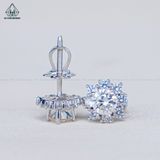  EX434 5mm Bông tai vuông 