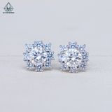  EX434 5mm Bông tai vuông 