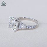  R963 Nhẫn nữ Asscher 9*9mm 