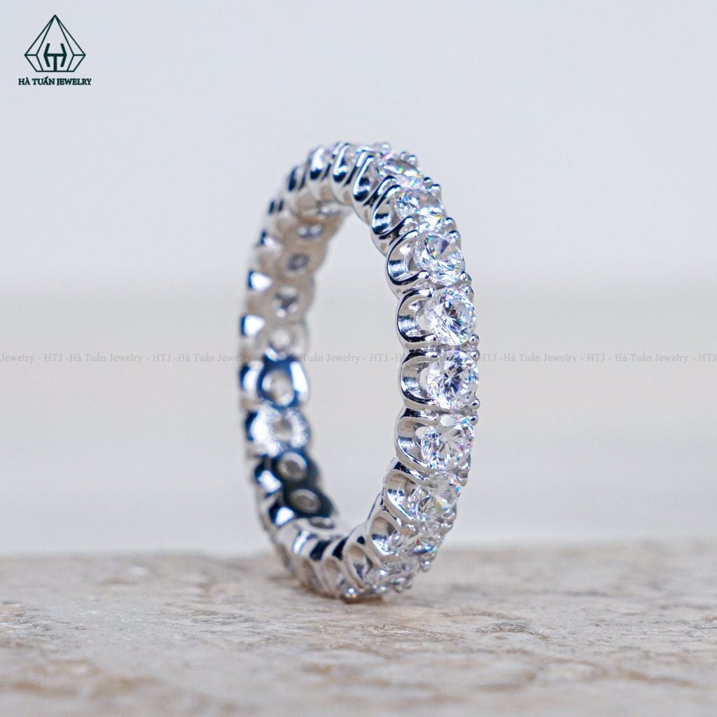 RX522 Nhẫn nữ Full đá CZ 3mm