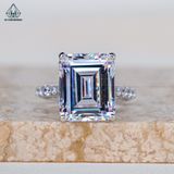  R962 Nhẫn nữ Emerald 10*12 