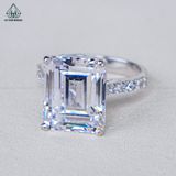  R962 Nhẫn nữ Emerald 10*12 