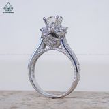  RX521 6.5mm Nhẫn nữ viền baguette 