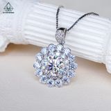  PX223 10mm Mặt dây chuyền hoa 2 viền 