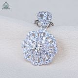  PX238 4.5mm Mặt dây chuyền hoa đá 