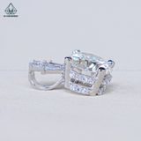  PX131 10mm Mặt dây chuyền đá phối baguette 