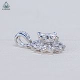  PX239 6.5mm Mặt dây chuyền hoa đá 