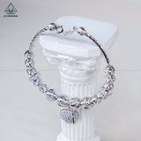  B942 Lắc tay bi charm ổ khoá 