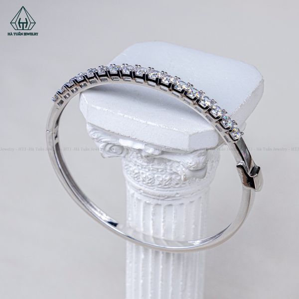  B943 Lắc tay full đá cz nửa vành 