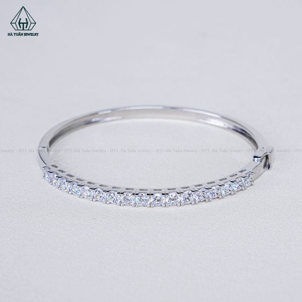  B943 Lắc tay full đá cz nửa vành 