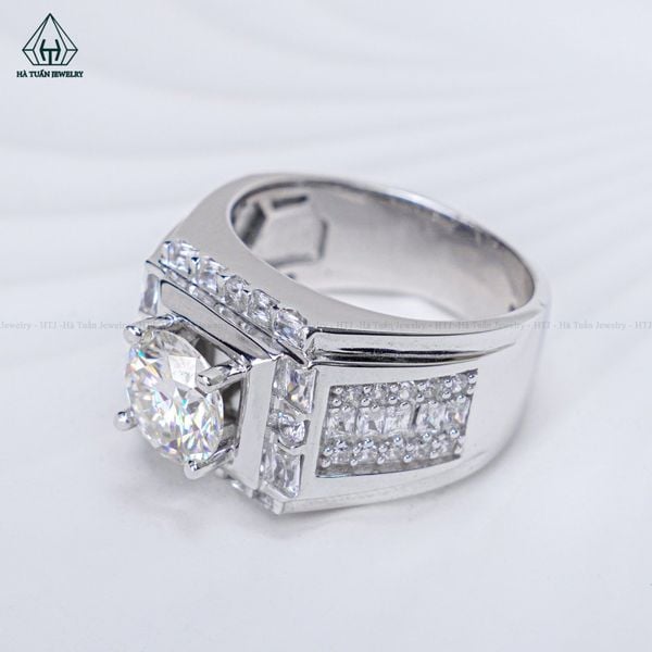  RMX112 8.1mm Nhẫn nam viền baguette 