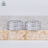  E037 Bông tai khoen baguette 