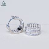  E037 Bông tai khoen baguette 