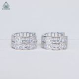  E037 Bông tai khoen baguette 