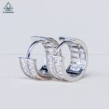  E037 Bông tai khoen baguette 