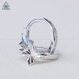  E042 Bông tai khoen ngôi sao móc máy 