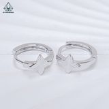  E042 Bông tai khoen ngôi sao móc máy 