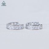  E034 Bông tai khoen princess vành móc máy 