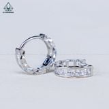  E034 Bông tai khoen princess vành móc máy 