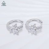  E039 Bông tai khoen bướm đá 