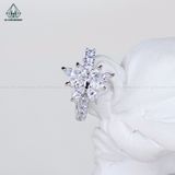  E039 Bông tai khoen bướm đá 