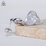  E048 Bông tai xoắn ốc baguette 