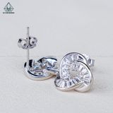  E048 Bông tai xoắn ốc baguette 